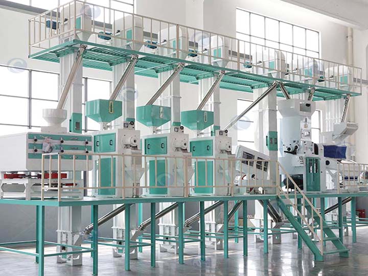 современный завод по производству риса мощностью 38 тонн