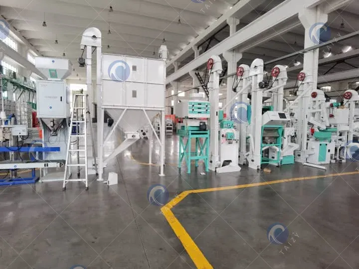 rice mill processing plant in factory