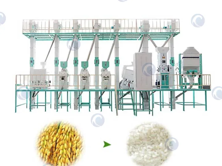 automatic rice mill plant