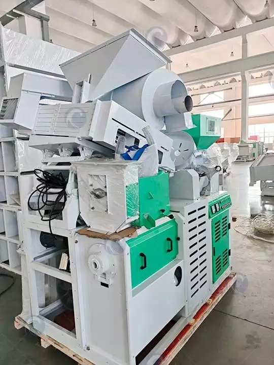 rice milling and polishing machine