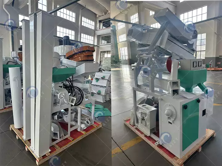 Send 15TPD small rice milling machine plant to Peru