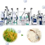 Opción 1: máquina de molienda de arroz de 25TPD