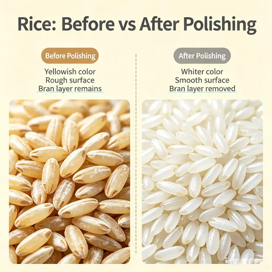 rice polishing contrast